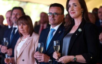 Patricia Bullrich y Victoria Villarruel se cruzaron en la fiesta nacional de España y evitaron saludarse