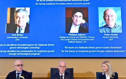 Premio Nobel de Economía a las investigaciones que impulsaron el crecimiento económico a través de la innovación