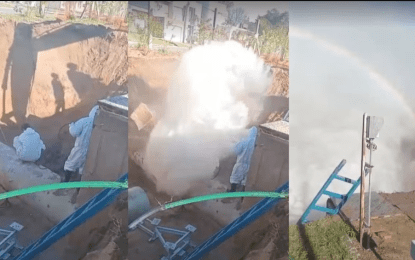 Explotó un caño de agua cuando dos operarios lo estaban reparando en Paraná