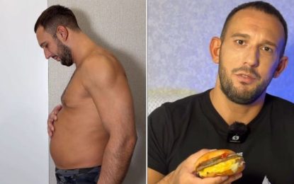 Murió un influencer fitness durante un desafío extremo para subir 30 kilos y mostrar lo “fácil” que era bajarlos