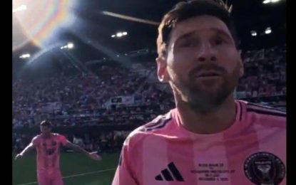 «No foul»: la protesta de Lionel Messi en primera persona durante la final de la MLS donde sacó al Inter Miami campeón