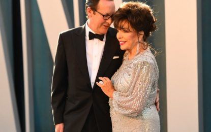 El matrimonio inesperado de Joan Collins y Percy Gibson: él, 32 años menor; ella, pasado de amores escandalosos